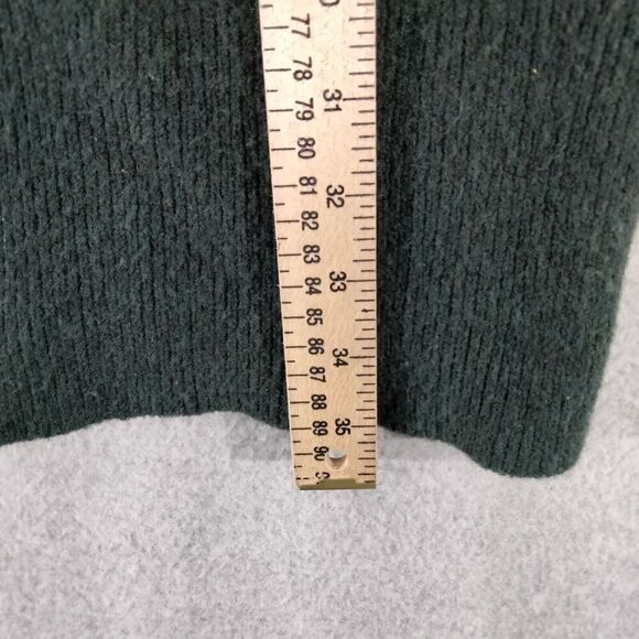 Madewell Cardigan Sweater Womens XS Pockets Merino Wool Alpaca Green Open Front - Picture 4 of 11